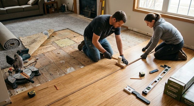 Bamboo Flooring Installation in Stillwater, MN