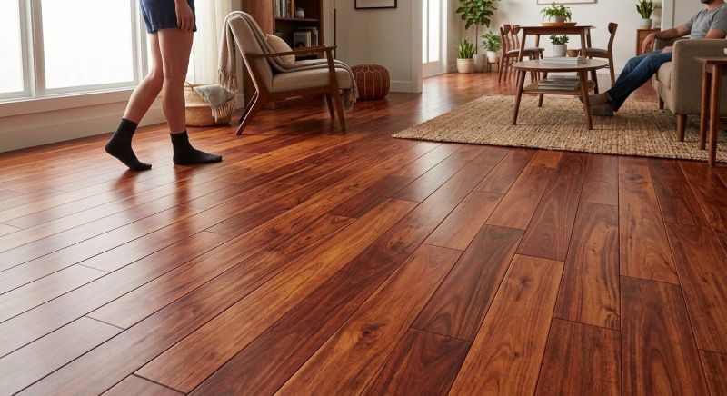 Cherry Floor Installation in Pierce County, WI