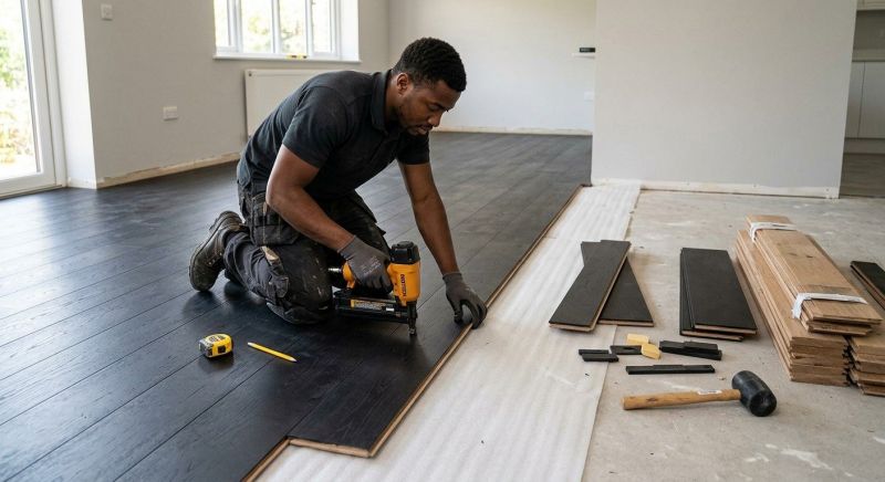 Dark Wood Floor Installation in Stillwater, MN