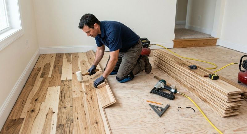 Hickory Floor Installation in Stillwater, MN