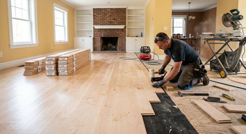 Maple Flooring Installation in Prescott, WI