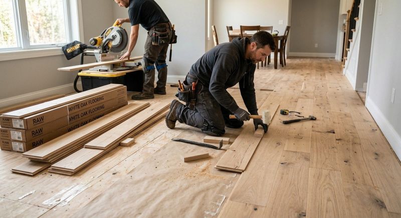 Oak Floor Installation in Baldwin, WI