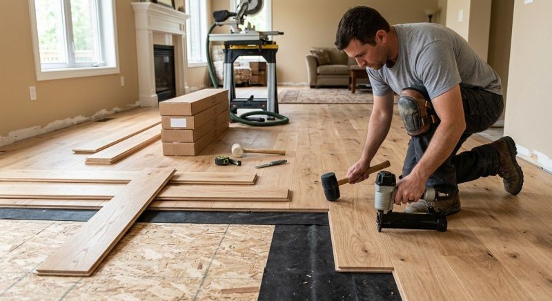 Oak Floor Installation in Pierce County, WI