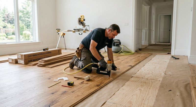 Oak Floor Installation in River Falls, WI