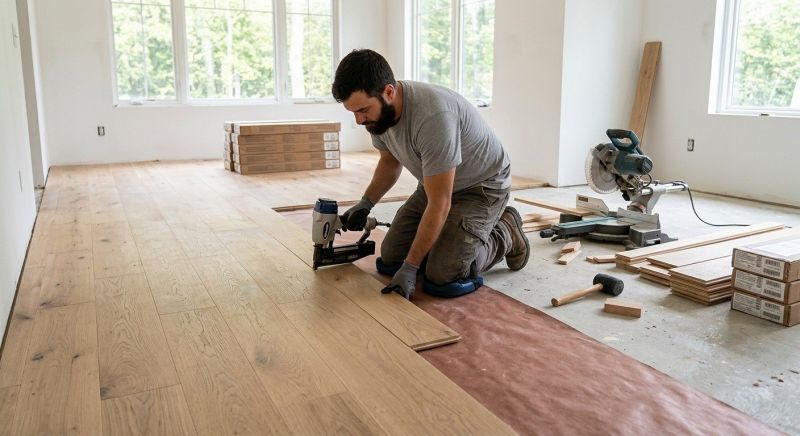 Oak Floor Installation in River Falls, WI