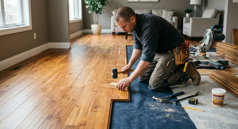 Teak Flooring Installation in Stillwater, MN