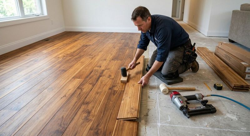Teak Flooring Installation in Stillwater, MN
