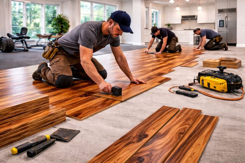 Teak Flooring Installation in Stillwater, MN