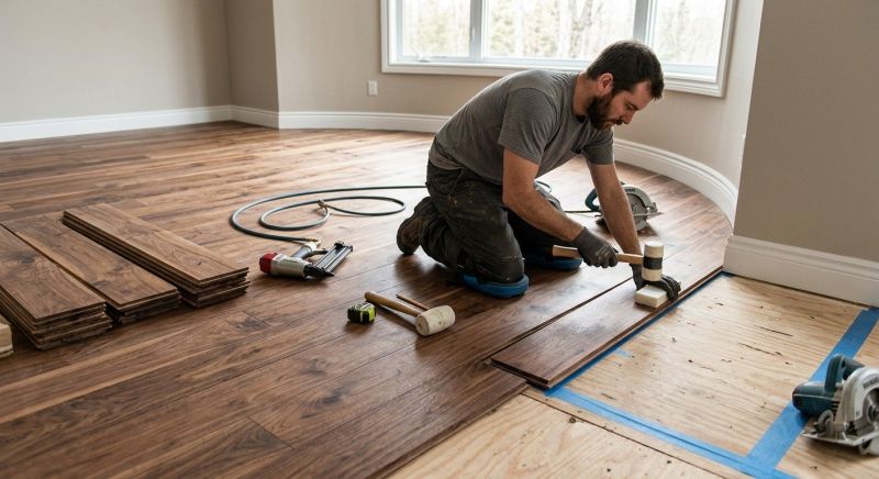 Walnut Flooring Installation in Stillwater, MN