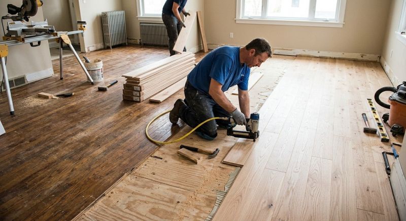 Wood Floor Replacement in Forest Lake, MN