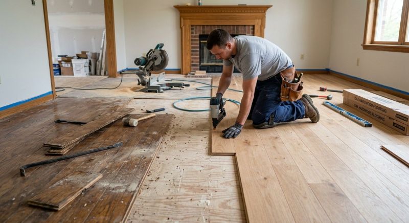 Wood Floor Replacement in Stillwater, MN